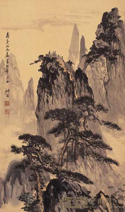 戚叔玉 山水 立轴 69×40cm